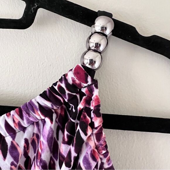 Magicsuit Purple Snake Charmer Lisa Draped One Piece Slimming Swimsuit Size 8 - Picture 7 of 12